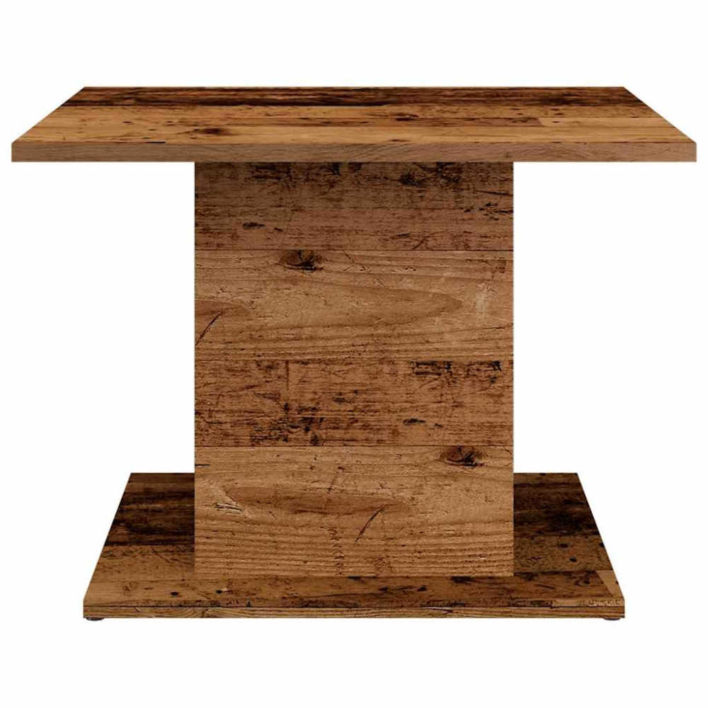 Produktbild för Soffbord åldrat trä 55,5x55,5x40 cm konstruerat trä