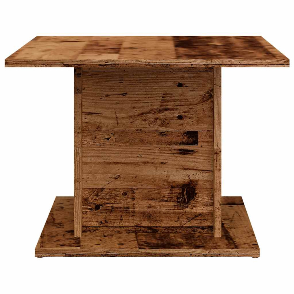 Produktbild för Soffbord åldrat trä 55,5x55,5x40 cm konstruerat trä