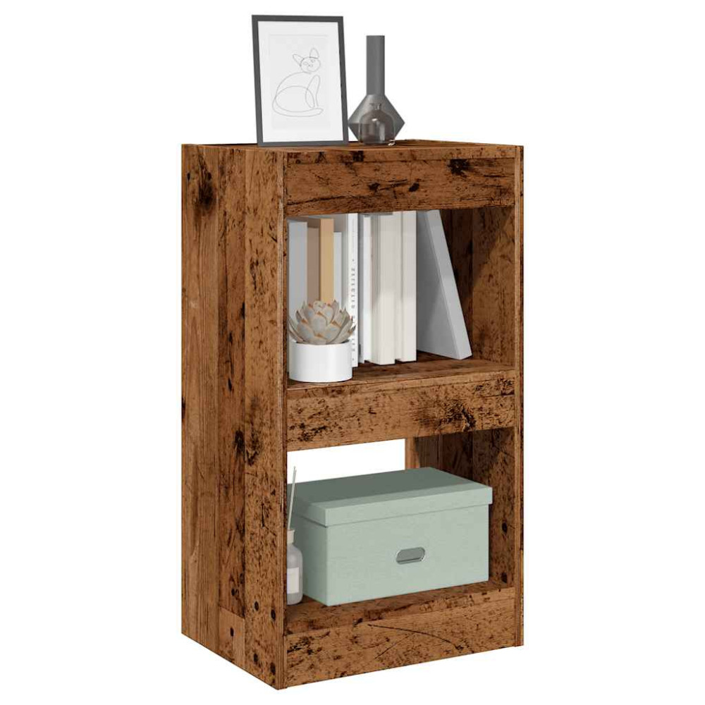 Produktbild för Bokhylla/Rumsavdelare gammalt trä 40x30x72 cm