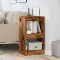 Produktbild för Bokhylla/Rumsavdelare gammalt trä 40x30x72 cm