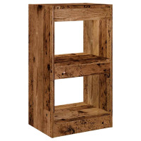 Produktbild för Bokhylla/Rumsavdelare gammalt trä 40x30x72 cm