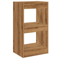 Produktbild för Bokhylla/Rumsavdelare artisan ek 40x30x72 cm