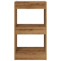 Produktbild för Bokhylla/Rumsavdelare artisan ek 40x30x72 cm