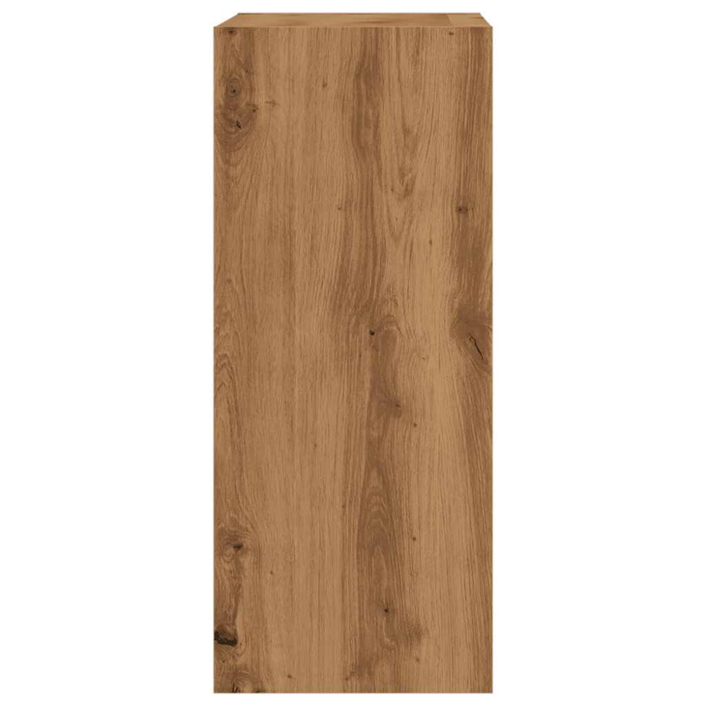 Produktbild för Bokhylla/Rumsavdelare artisan ek 40x30x72 cm