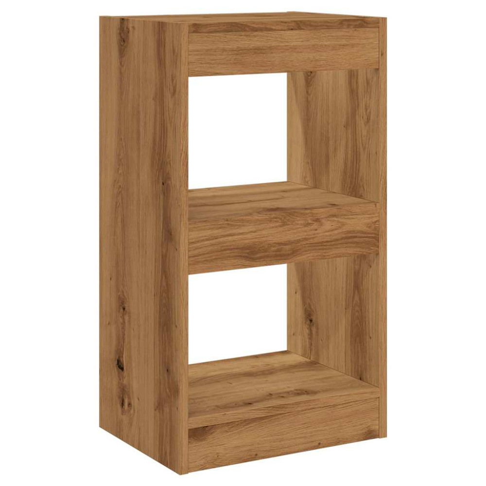Produktbild för Bokhylla/Rumsavdelare artisan ek 40x30x72 cm