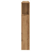 Produktbild för Sänggavelskåp hantverksmässig ek 160x18,5x103,5 cm konstruerat trä