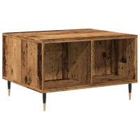Produktbild för Soffbord åldrat trä 60x50x36,5 cm konstruerat trä