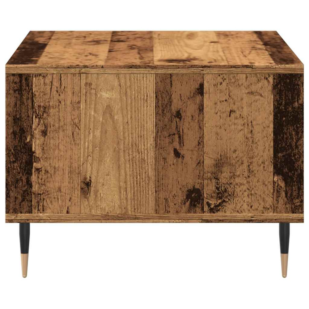 Produktbild för Soffbord åldrat trä 60x50x36,5 cm konstruerat trä