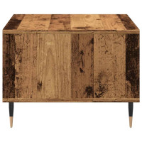 Produktbild för Soffbord åldrat trä 60x50x36,5 cm konstruerat trä