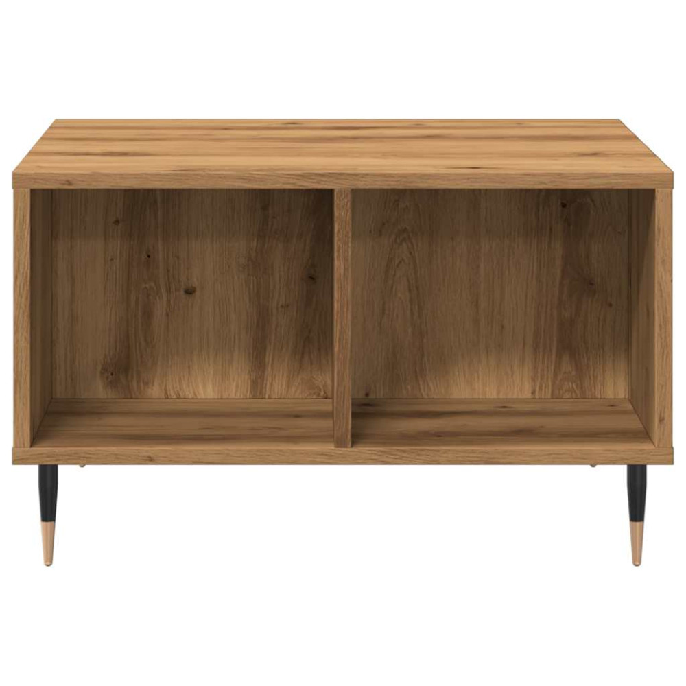 Produktbild för Soffbord artisan ek 60x50x36,5 cm konstruerat trä