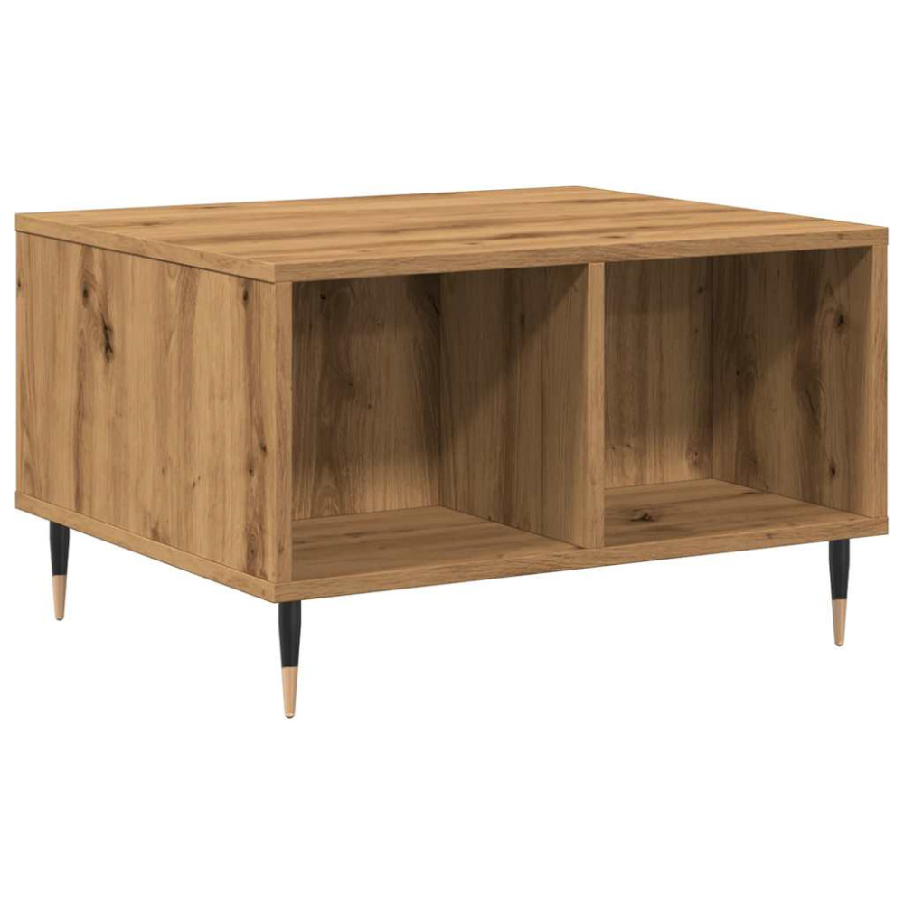 Produktbild för Soffbord artisan ek 60x50x36,5 cm konstruerat trä