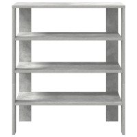 Produktbild för Skohylla betonggrå 61x32x70 cm konstruerat trä