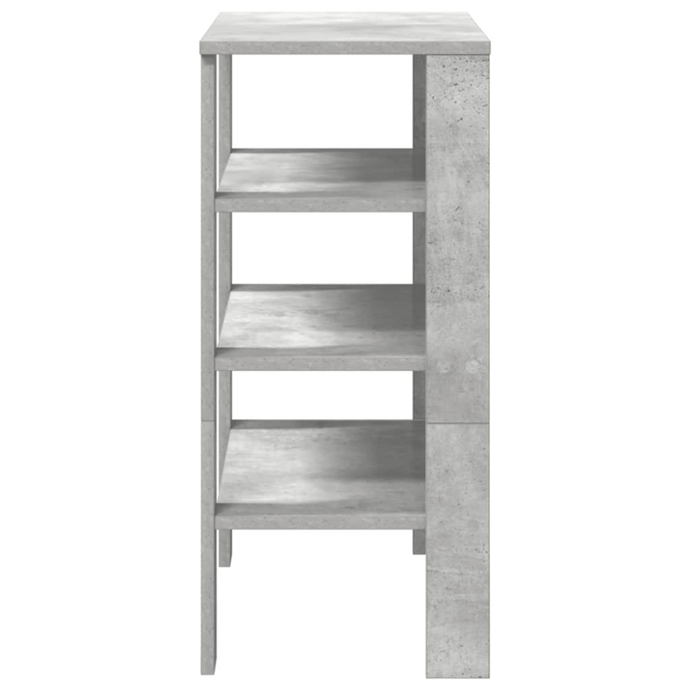 Produktbild för Skohylla betonggrå 61x32x70 cm konstruerat trä