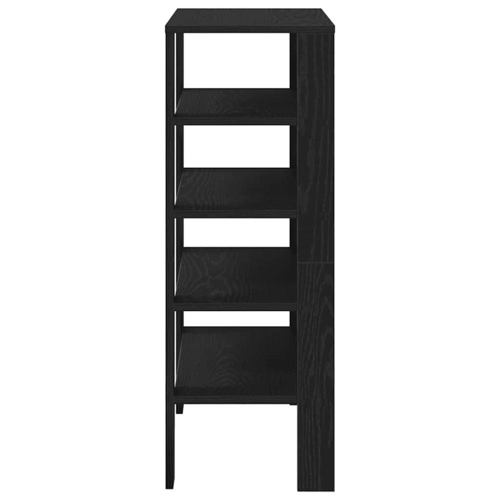 Produktbild för Skohylla svart 61x32x87,5 cm konstruerat trä
