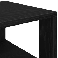 Produktbild för Skohylla svart 61x32x87,5 cm konstruerat trä