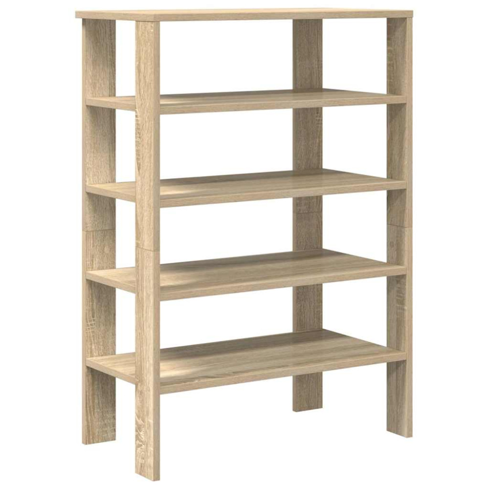 Produktbild för Skohylla sonoma-ek 61x32x87,5 cm konstruerat trä