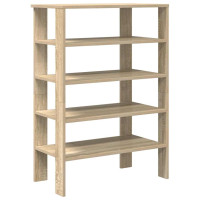 Produktbild för Skohylla sonoma-ek 61x32x87,5 cm konstruerat trä