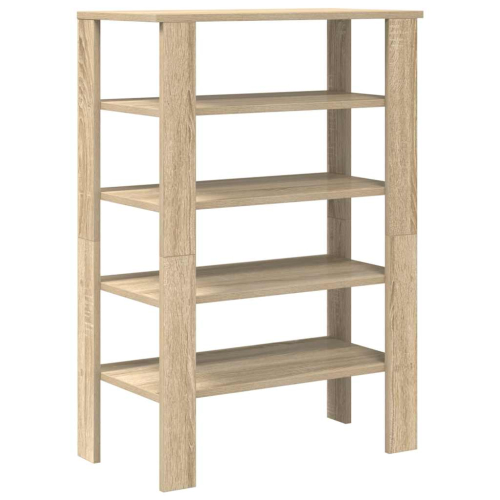 Produktbild för Skohylla sonoma-ek 61x32x87,5 cm konstruerat trä