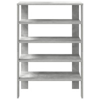Produktbild för Skohylla betonggrå 61x32x87,5 cm konstruerat trä