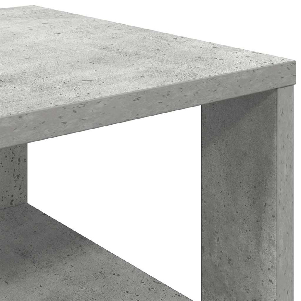 Produktbild för Skohylla betonggrå 61x32x87,5 cm konstruerat trä