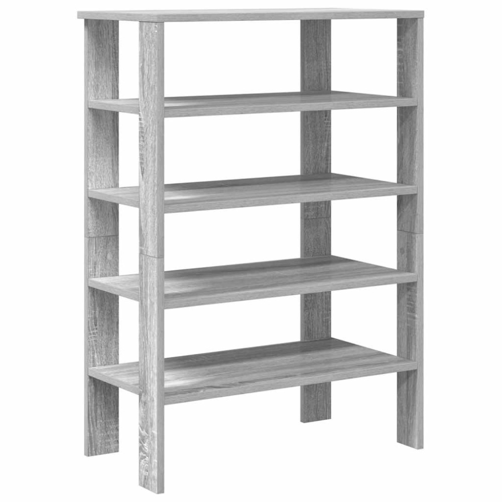 Produktbild för Skohylla grå sonoma 61x32x87,5 cm konstruerat trä