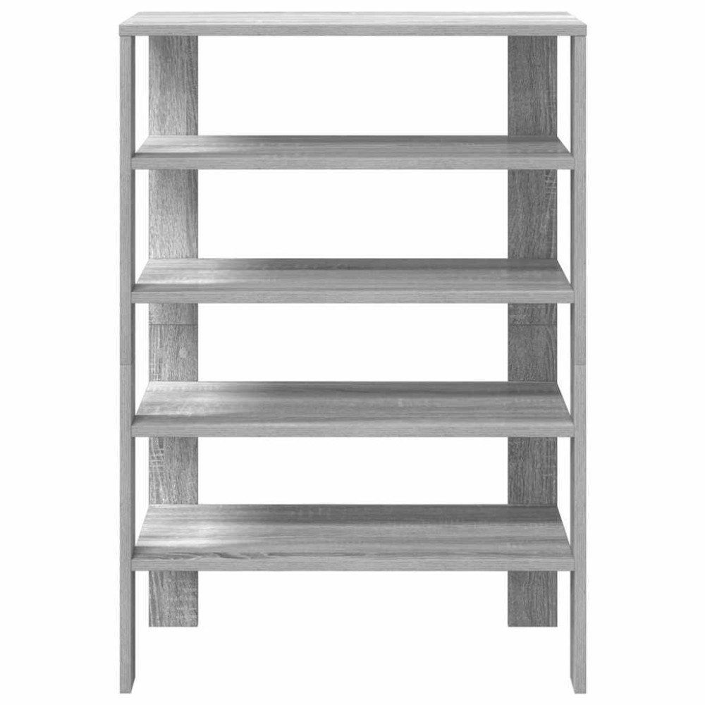 Produktbild för Skohylla grå sonoma 61x32x87,5 cm konstruerat trä