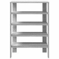 Produktbild för Skohylla grå sonoma 61x32x87,5 cm konstruerat trä
