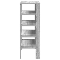 Produktbild för Skohylla grå sonoma 61x32x87,5 cm konstruerat trä