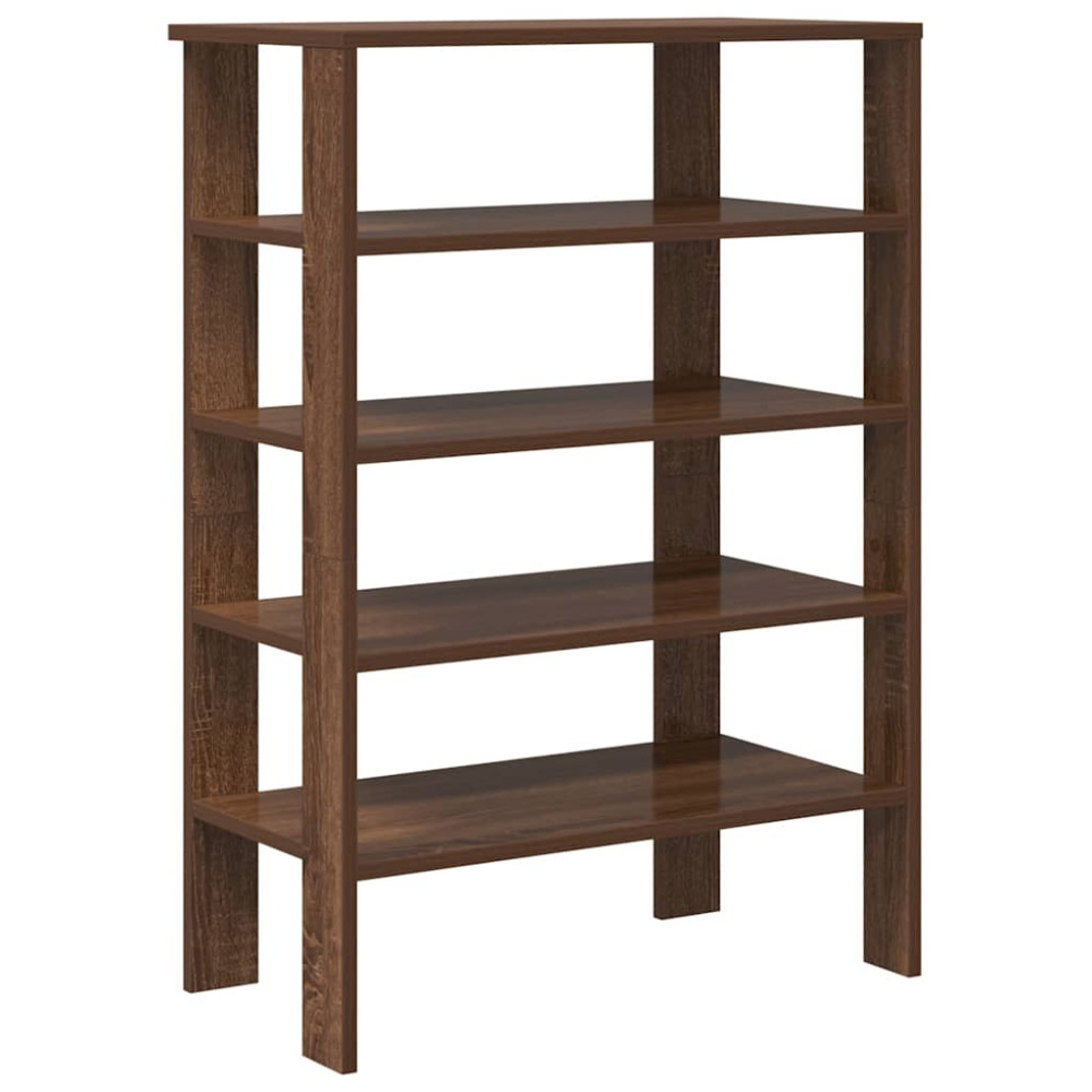 Produktbild för Skoställ brun ek 61x32x87,5 cm konstruerat trä