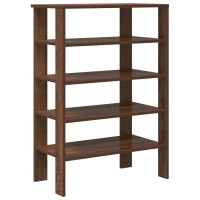 Produktbild för Skoställ brun ek 61x32x87,5 cm konstruerat trä