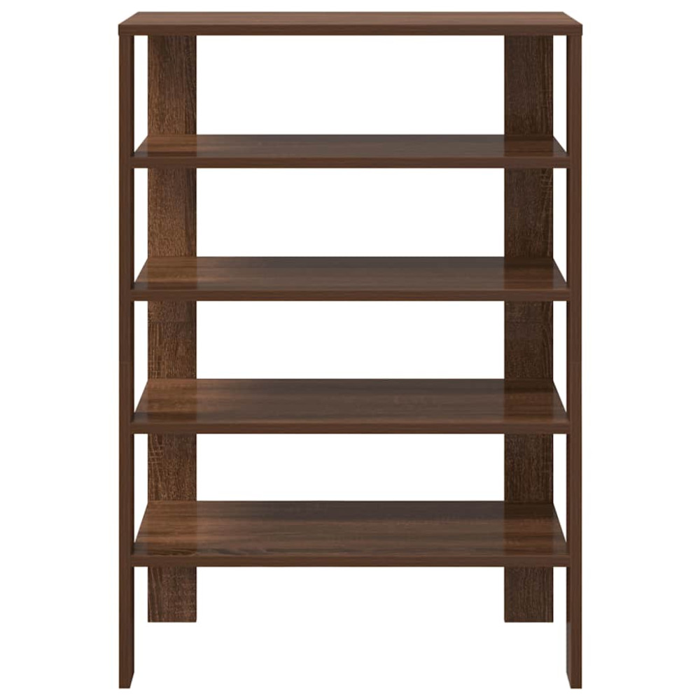 Produktbild för Skoställ brun ek 61x32x87,5 cm konstruerat trä