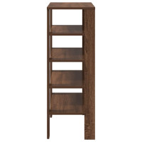 Produktbild för Skoställ brun ek 61x32x87,5 cm konstruerat trä