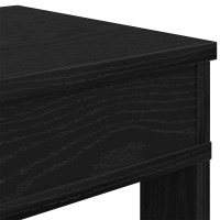 Produktbild för Skohylla svart 80x30x98 cm konstruerat trä