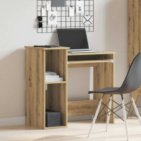 Produktbild för Skrivbord med hyllor artisan ek 84x40x78 cm konstruerat trä