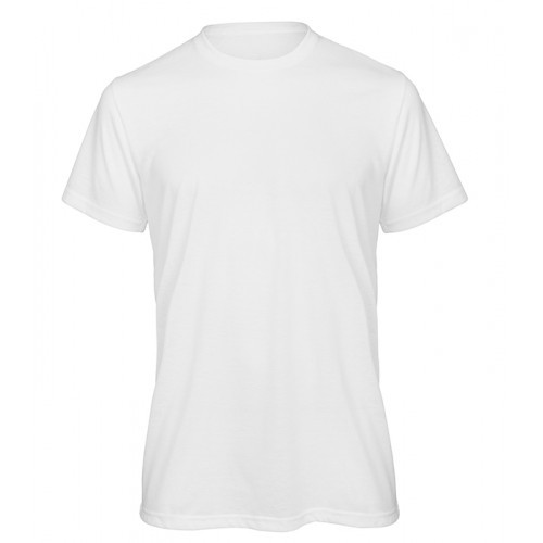 B and C Collection Men's Sublimation Tee White