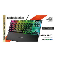 Produktbild för SteelSeries Apex Pro TKL - tangentbord - med OLED smart display - Nordisk Inmatningsenhet