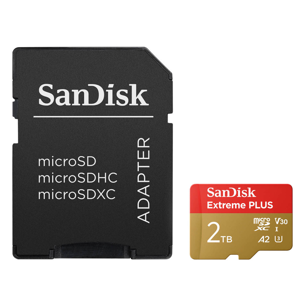 Produktbild för MicroSDXC Extreme Plus 2TB UHS-I with adapter