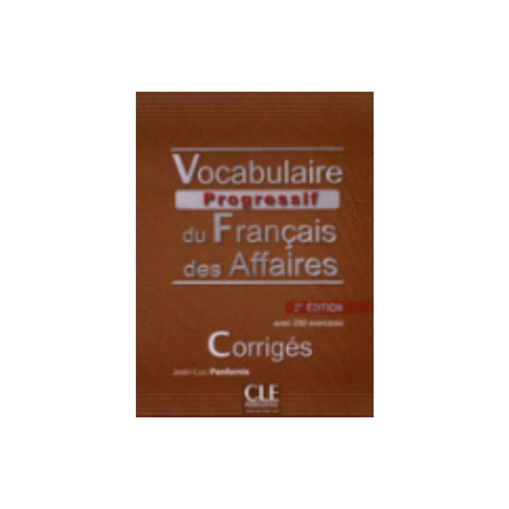 Produktbild för Vocabulaire progressif du francais des affaires - Niveau intermediaire (A2/B1) - Corriges - 2eme edition (häftad, fre)