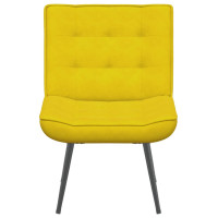 Produktbild för Vilstol gul 64x74x84 cm sammet