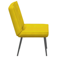 Produktbild för Vilstol gul 64x74x84 cm sammet