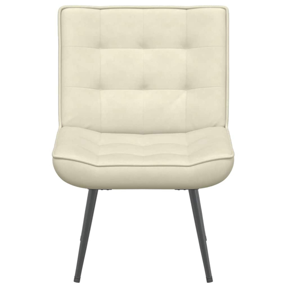 Produktbild för Vilstol gräddvit 64x74x84 cm sammet