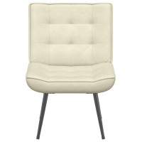 Produktbild för Vilstol gräddvit 64x74x84 cm sammet