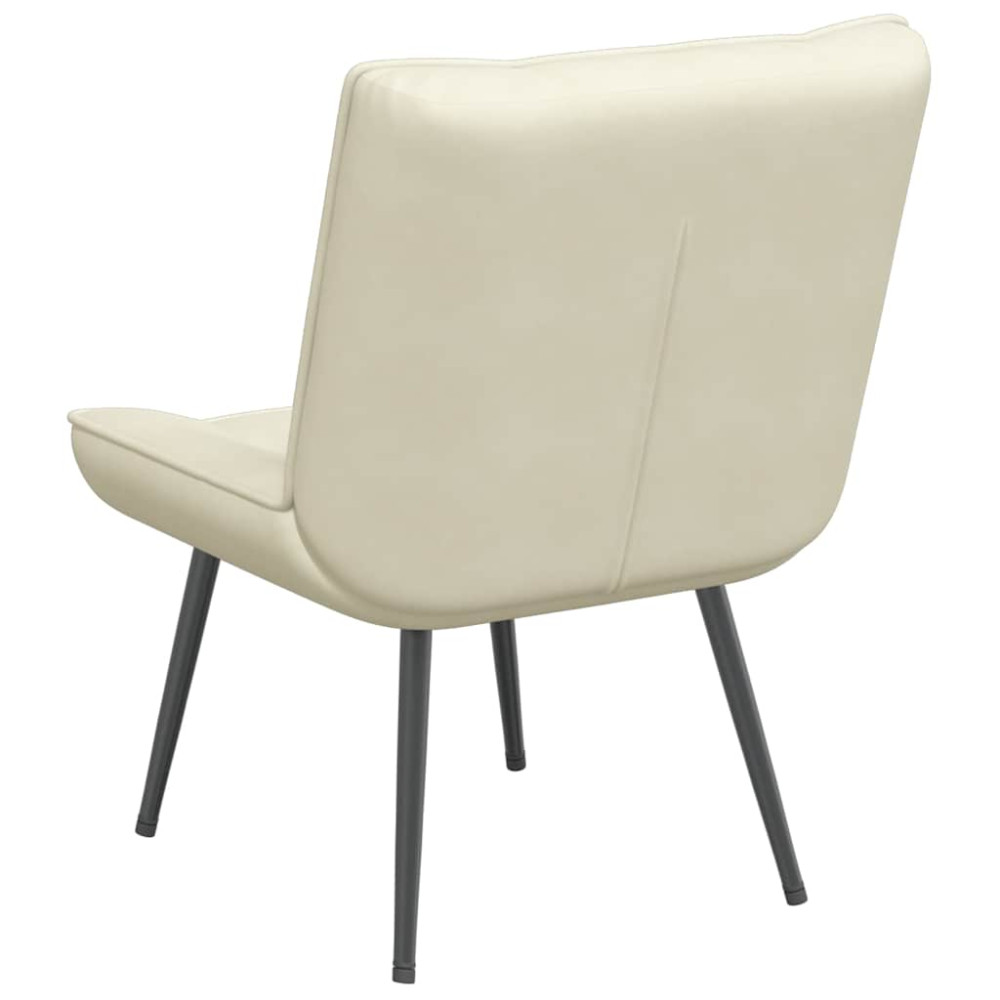 Produktbild för Vilstol gräddvit 64x74x84 cm sammet