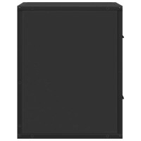 Produktbild för Väggmonterade sängbord 2 st svart 40x31x39,5 cm