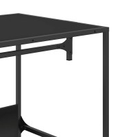 Produktbild för Garderob svart 90x50x180 cm konstruerat trä