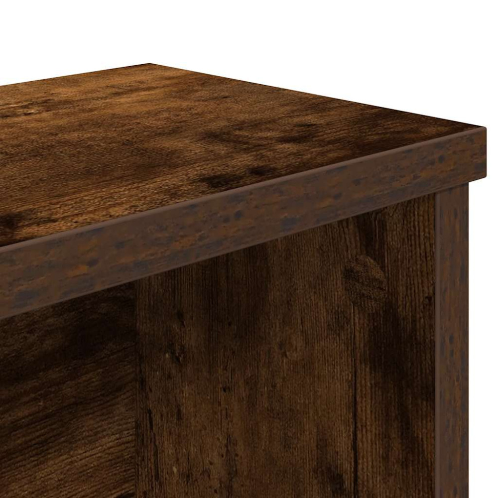 Produktbild för Köksställ stapelbara rökfärgad ek 60x15x16 cm konstruerat trä