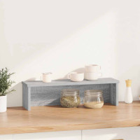 Produktbild för Köksställ stapelbara grå sonoma 60x15x16 cm konstruerat trä