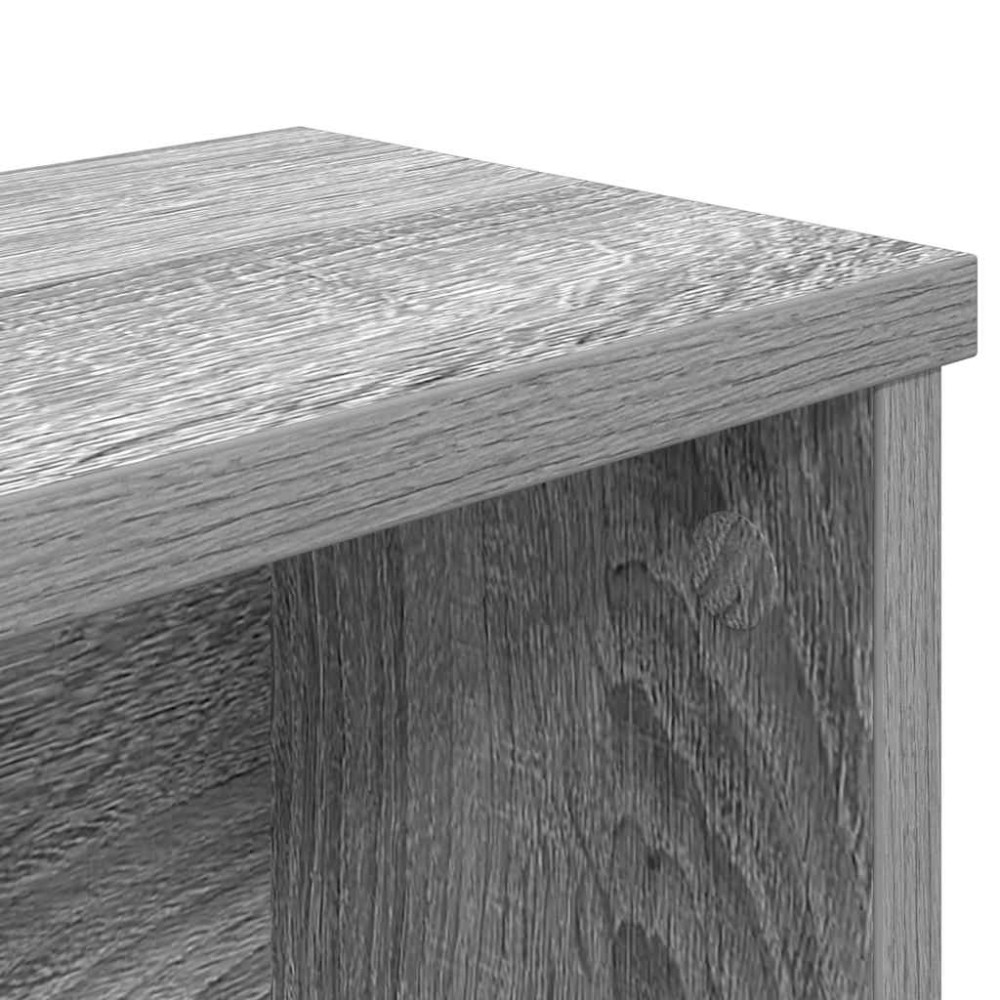 Produktbild för Köksställ stapelbara grå sonoma 60x15x16 cm konstruerat trä