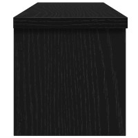 Produktbild för Köksställ stapelbara svart 60x15x16 cm konstruerat trä