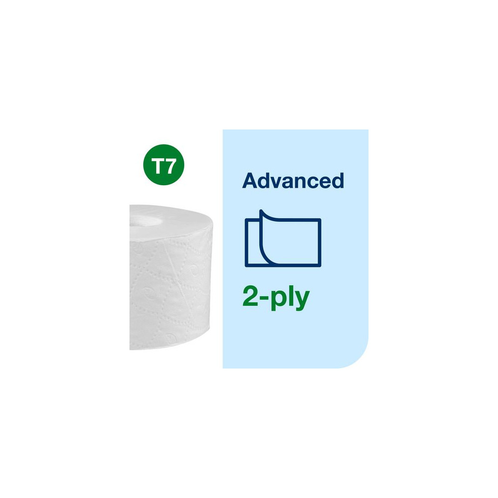 Produktbild för Toalettpapper TORK Adv T7 2-lag 24/krt